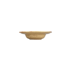 Helix Dune dia.9.75" h:0" 14 oz. Round Orange Vitrified Deep Plate