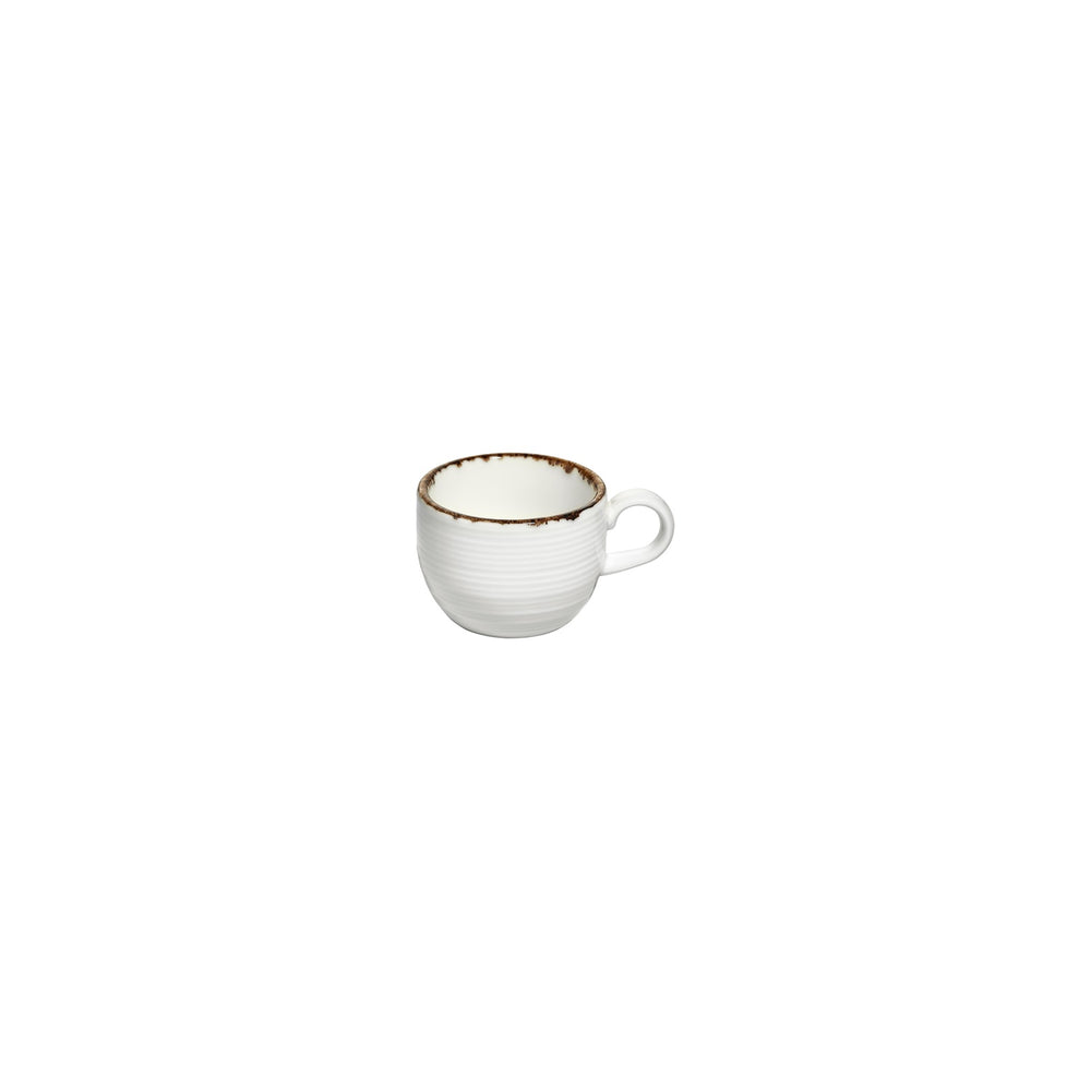 Helix Gleam dia.2.25" h:0" 3 oz. Round Brown Vitrified Espresso Cup