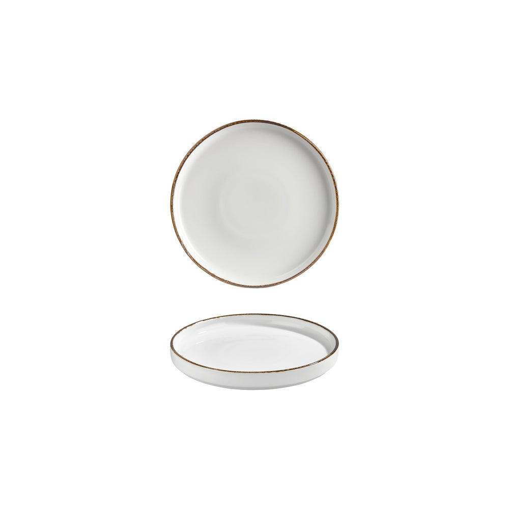 Helix Gleam dia.6.25" Round Brown Vitrified Plate