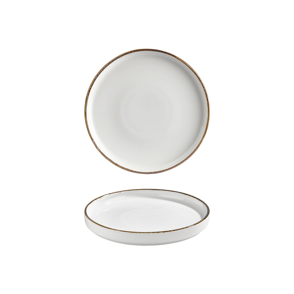 Helix Gleam dia.9" Round Brown Vitrified Plate