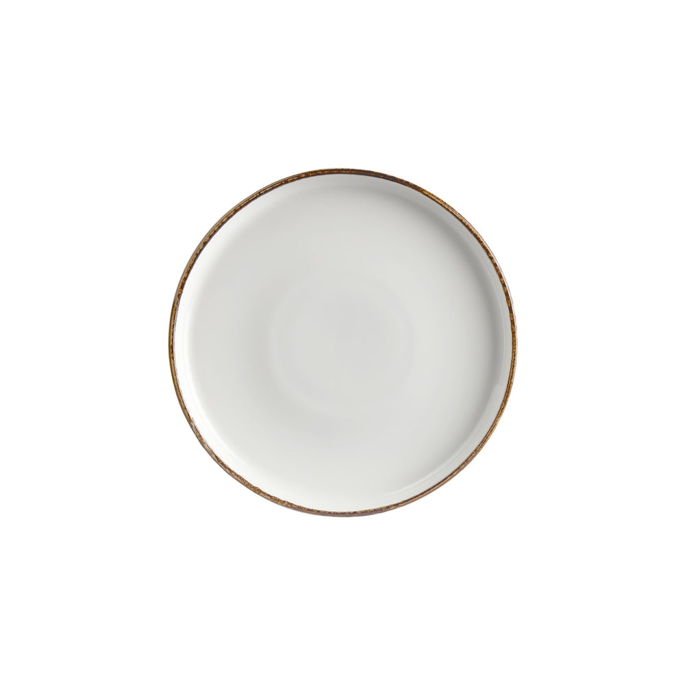 Helix Gleam dia.10.75" Round Brown Vitrified Plate