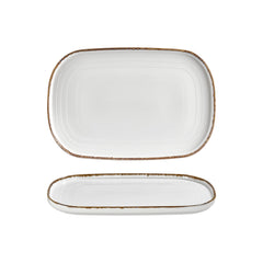 Helix Gleam 13.5" x 9" x h:0" Oval Brown Vitrified Platter