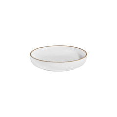 Helix Gleam dia.10.25" h:0" 59 oz. Round Brown Vitrified Deep Plate