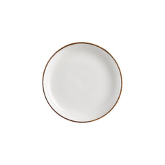 Helix Gleam dia.10.25" h:0" 59 oz. Round Brown Vitrified Deep Plate