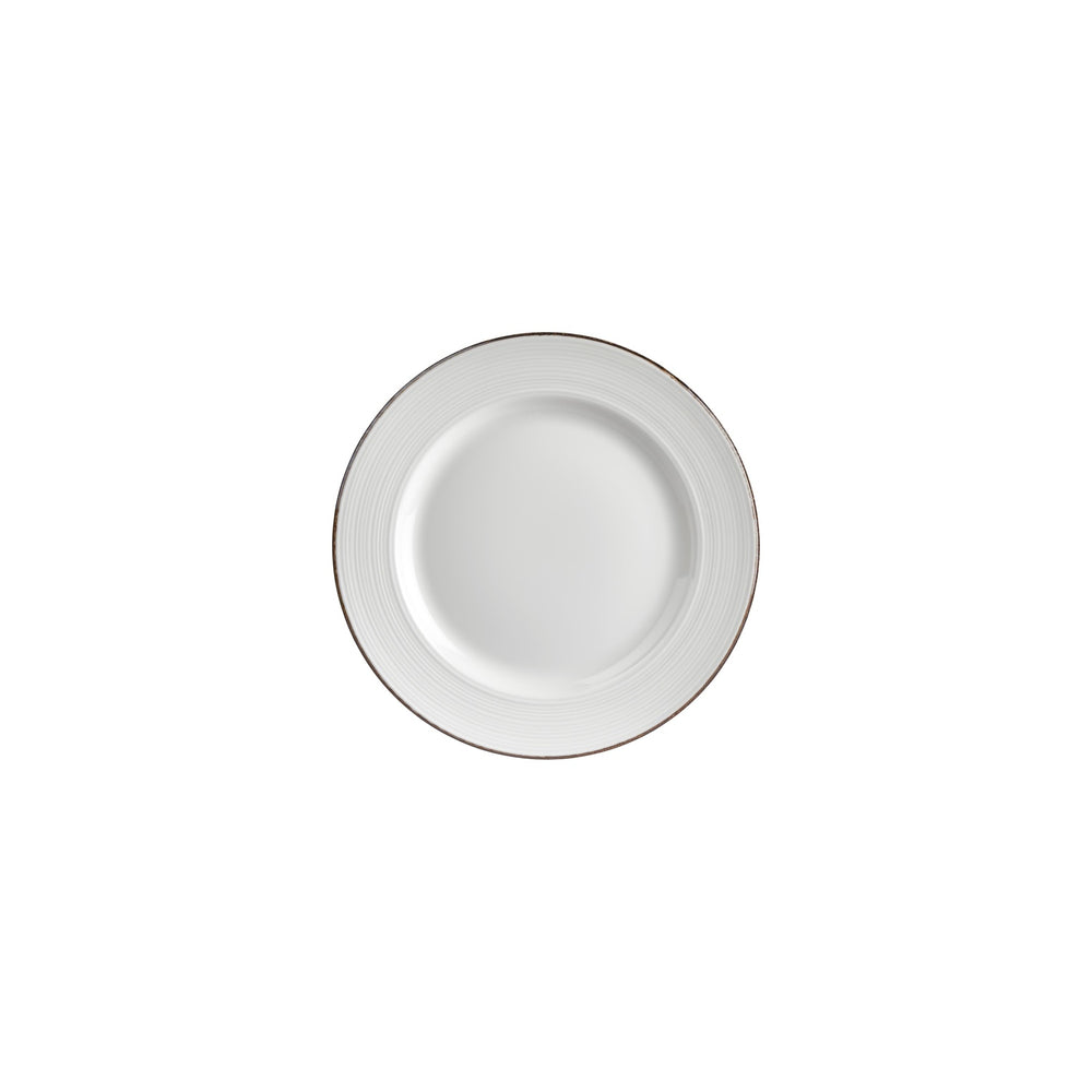 Helix Gleam dia.8.25" Round Brown Vitrified Plate