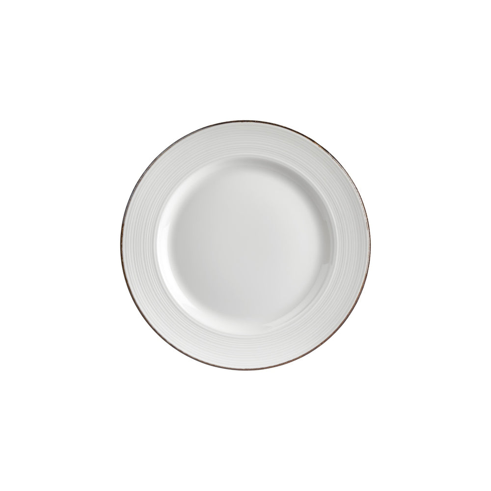 Helix Gleam dia.10.75" Round Brown Vitrified Plate