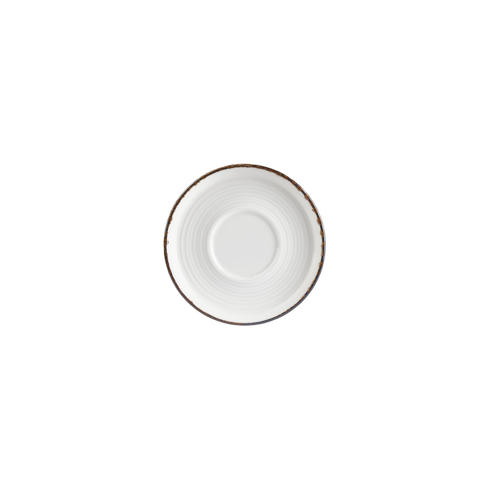 Helix Gleam dia.6" Round Brown Vitrified Saucer