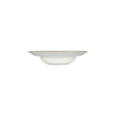 Helix Gleam dia.10.75" h:0" 17 oz. Round Brown Vitrified Deep Plate