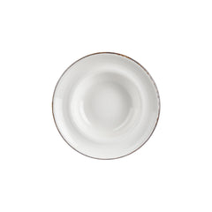 Helix Gleam dia.10.75" h:0" 17 oz. Round Brown Vitrified Deep Plate