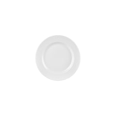 Helix White dia.8.25" Round Warm White Vitrified Plate