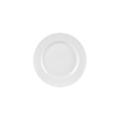 Helix White dia.9.5" Round Warm White Vitrified Plate
