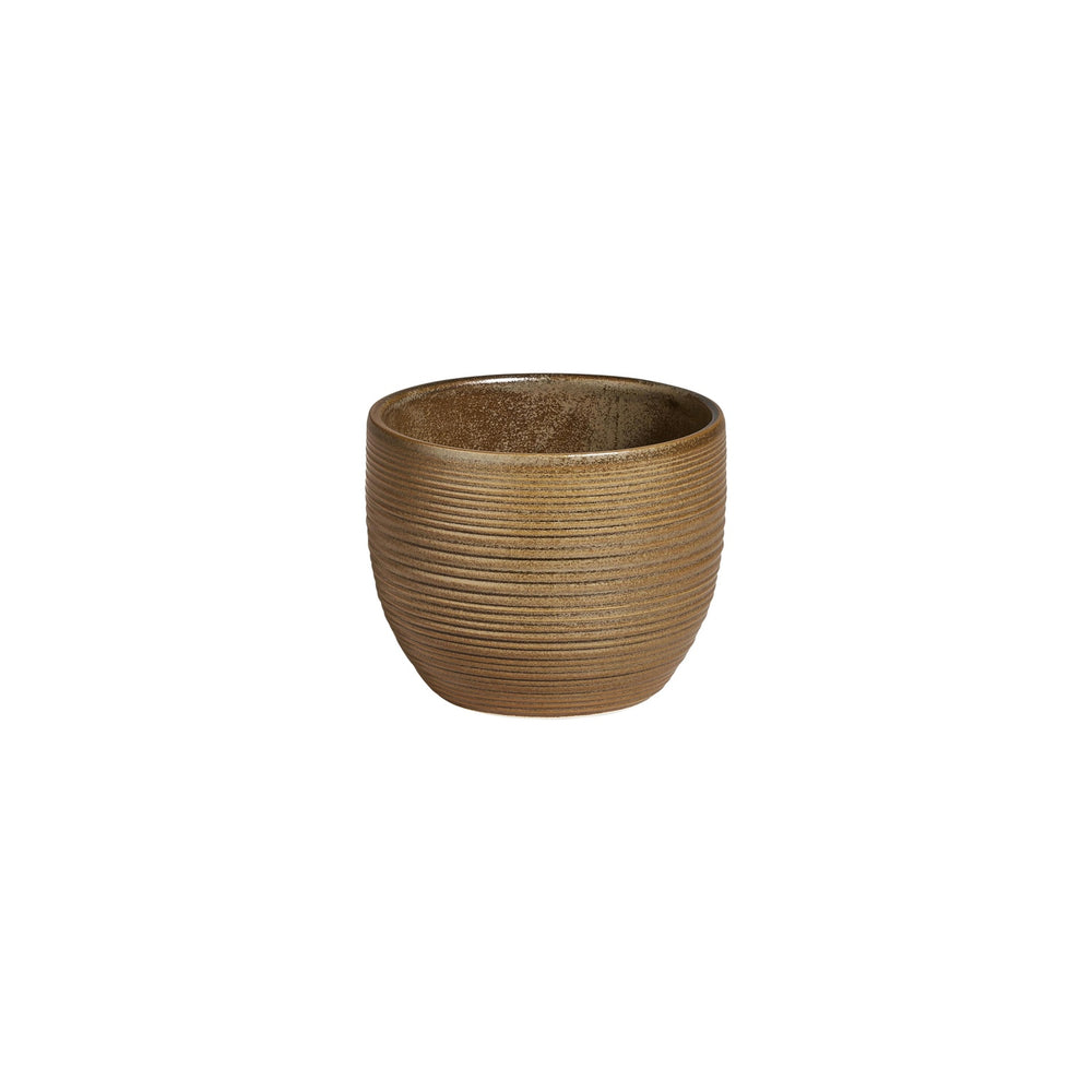 Helix Kaldi dia.3.25" h:2.5" 7 oz. Round Brown Vitrified Cup