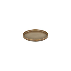 Helix Kaldi dia.7.5" Round Brown Vitrified Plate