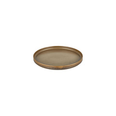 Helix Kaldi dia.9" Round Brown Vitrified Plate