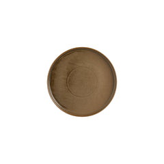 Helix Kaldi dia.9" Round Brown Vitrified Plate