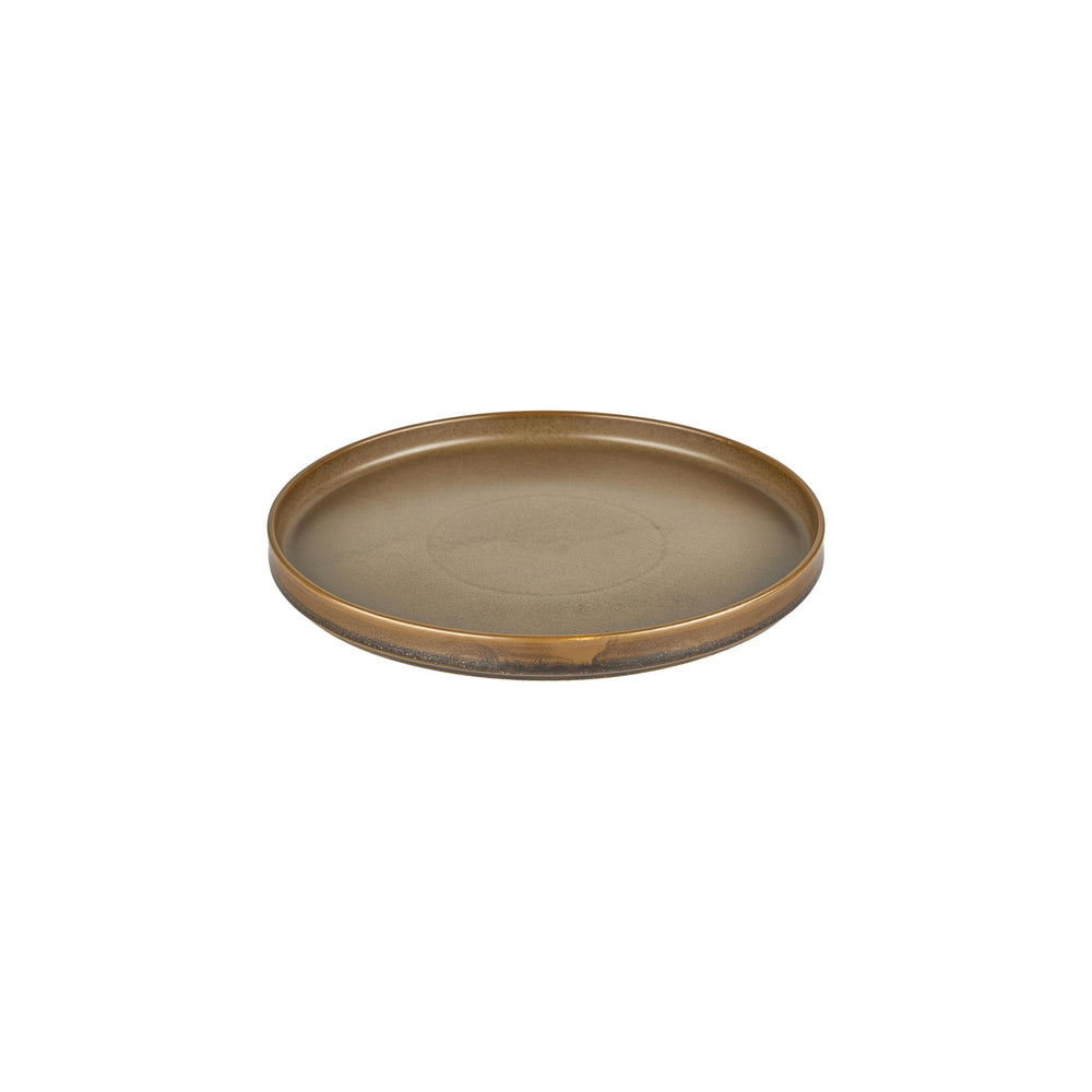 Helix Kaldi dia.10.75" Round Brown Vitrified Plate