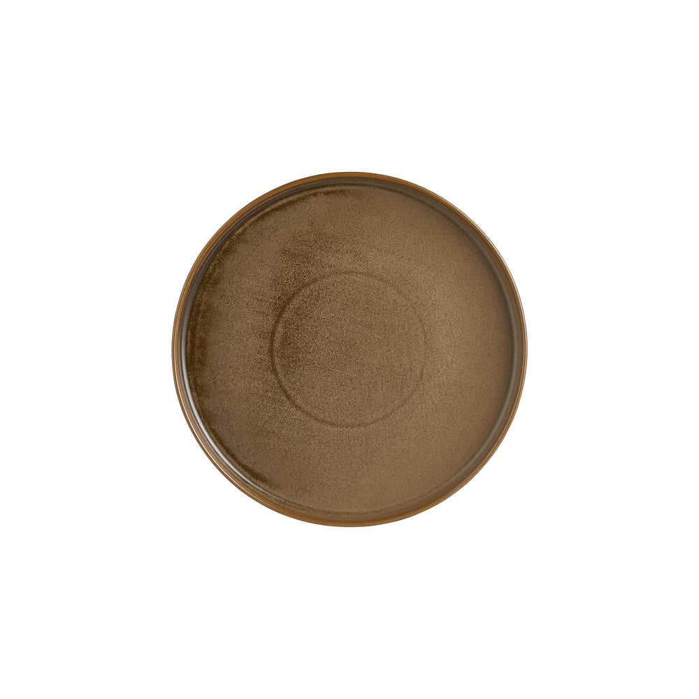 Helix Kaldi dia.10.75" Round Brown Vitrified Plate