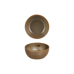 Helix Kaldi dia.3.75" h:0" 5 oz. Round Brown Vitrified Bowl