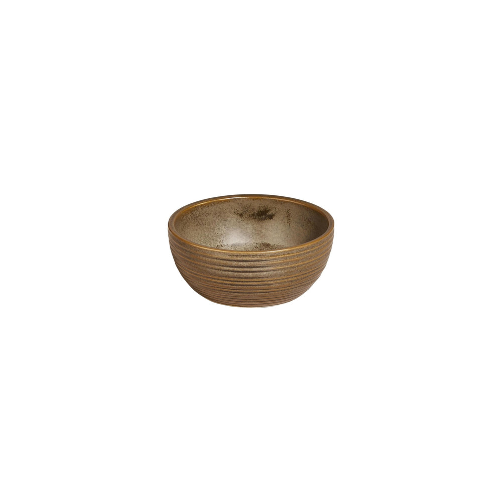 Helix Kaldi dia.3.75" h:0" 5 oz. Round Brown Vitrified Bowl