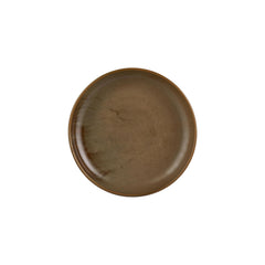 Helix Kaldi dia.10.25" h:0" 59 oz. Round Brown Vitrified Deep Plate