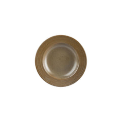 Helix Kaldi dia.9" h:0" 10 oz. Round Brown Vitrified Deep Plate