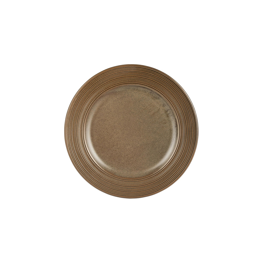 Helix Kaldi dia.10.75" Round Brown Vitrified Plate