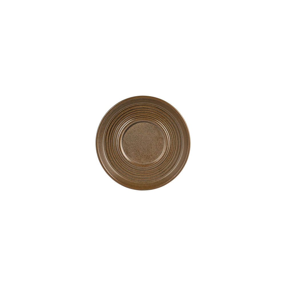 Helix Kaldi dia.6" Round Brown Vitrified Saucer