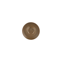 Helix Kaldi dia.5" Round Brown Vitrified Saucer