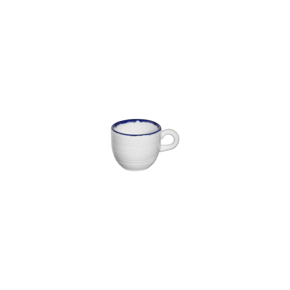 Helix Navy Blue dia.2.25" h:0" 3 oz. Round Blue Vitrified Espresso Cup