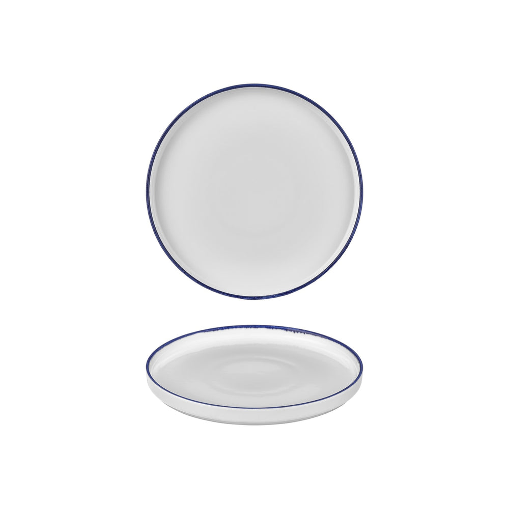 Helix Navy Blue dia.9" Round Blue Vitrified Plate