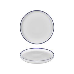 Helix Navy Blue dia.9.75" Round Blue Vitrified Plate