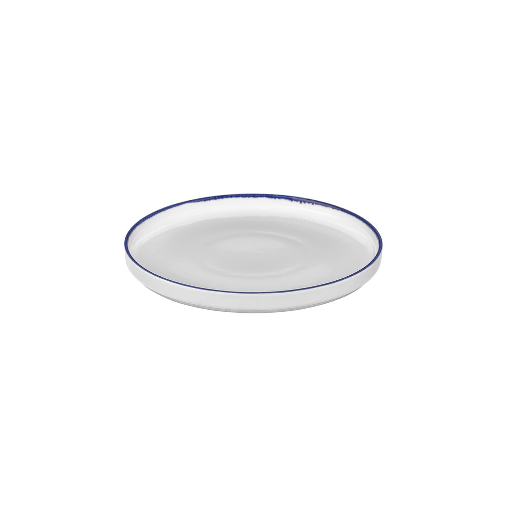 Helix Navy Blue dia.10.75" Round Blue Vitrified Plate