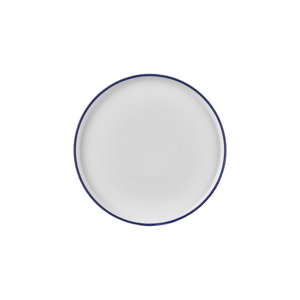 Helix Navy Blue dia.10.75" Round Blue Vitrified Plate