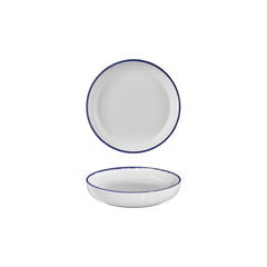 Helix Navy Blue dia.7.5" h:0" 24 oz. Round Blue Vitrified Deep Plate