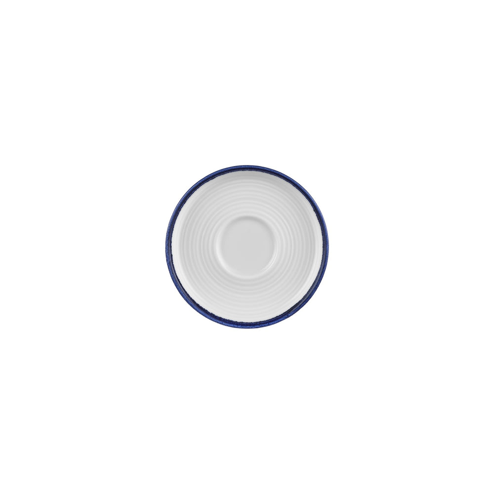 Helix Navy Blue dia.6" Round Blue Vitrified Saucer