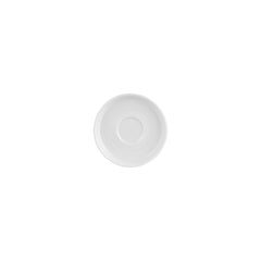 Helix White dia.5" Round Warm White Vitrified Saucer