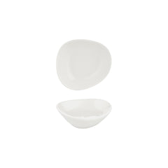 Island White 4" x 3.5" x h:0" 3 oz. Organic Warm White Vitrified Bowl