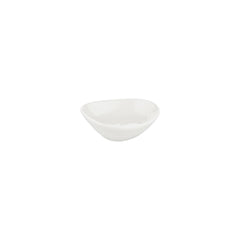 Island White 4" x 3.5" x h:0" 3 oz. Organic Warm White Vitrified Bowl