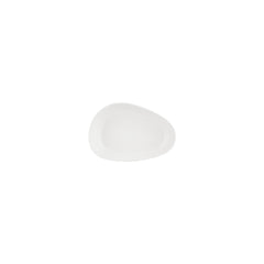 Island White 6.25" x 4" x h:0" Organic Warm White Vitrified Platter