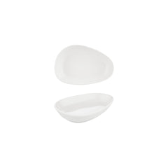 Island White 7.5" x 4.75" x h:0" Organic Warm White Vitrified Platter