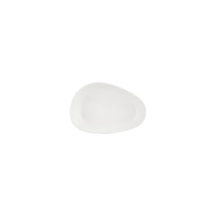 Island White 7.5" x 4.75" x h:0" Organic Warm White Vitrified Platter