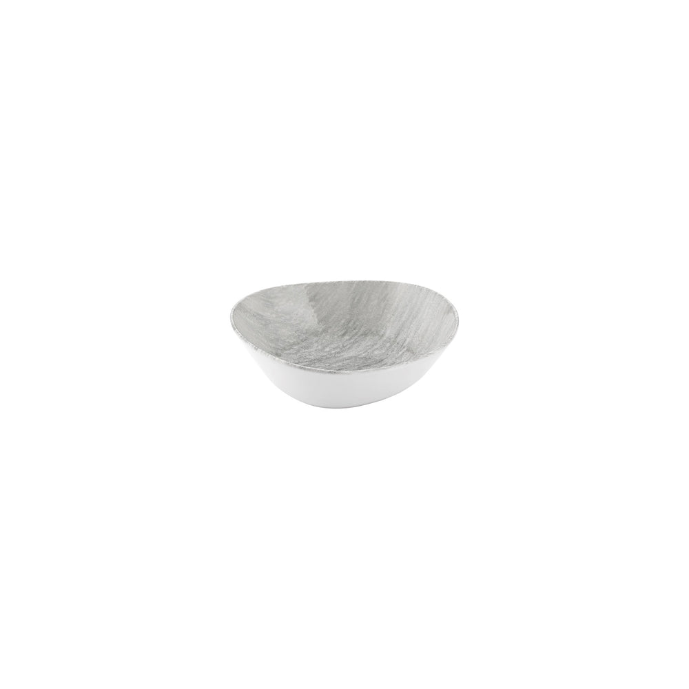 Island Ombra 4" x 3.5" x h:0" 3 oz. Organic Gray Vitrified Bowl