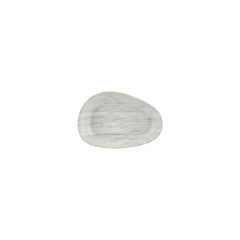 Island Ombra 7.5" x 4.75" x h:0" Organic Gray Vitrified Platter