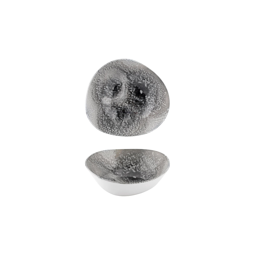 Island Onix 7" x 6.25" x h:0" 22 oz. Organic Gray Vitrified Bowl