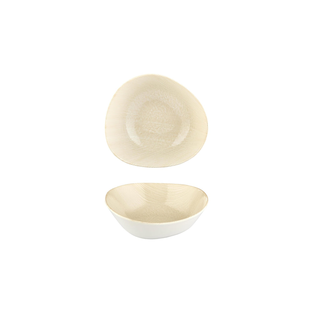 Island Velho 7" x 6.25" x h:0" 22 oz. Organic Beige Vitrified Bowl