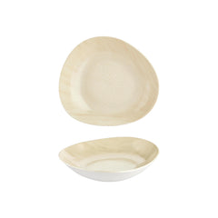 Island Velho 9.75" x 8.75" x h:0" 34 oz. Organic Beige Vitrified Deep Plate