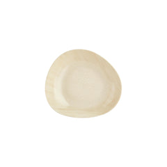 Island Velho 9.75" x 8.75" x h:0" 34 oz. Organic Beige Vitrified Deep Plate
