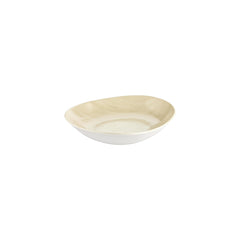 Island Velho 9.75" x 8.75" x h:0" 34 oz. Organic Beige Vitrified Deep Plate