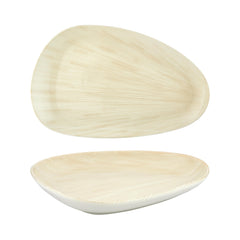 Island Velho 15.75" x 9.75" x h:0" Organic Beige Vitrified Platter