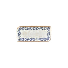 Kario 9.5" x 6" Rectangular Blue Vitrified Plate